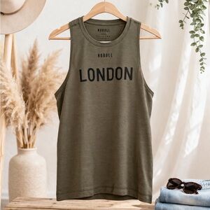 NOBULL London Muscle Tank Olive Green Women’s Medium Athleisure
